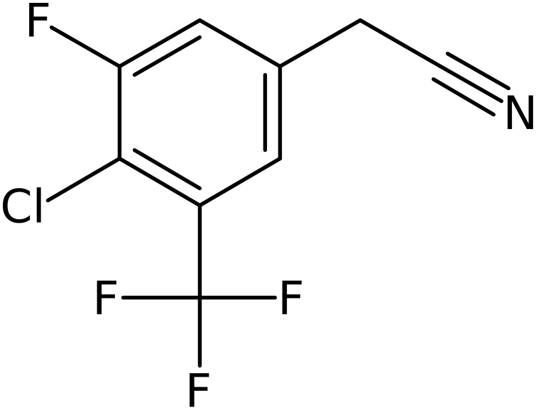 CAS: 1431329-62-2 | 4-Chloro-3-fluoro-5-(trifluoromethyl)phenylacetonitrile, >97%, NX24124