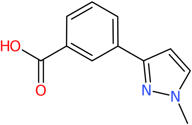 CAS: 906352-85-0 | 3-(1-Methyl-1H-pyrazol-3-yl)benzoic acid, >97%, NX68054