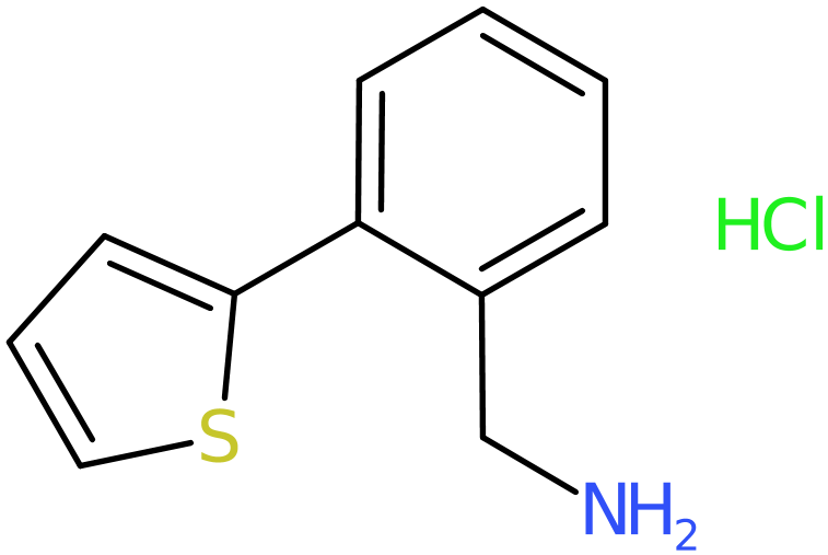 CAS: 863991-95-1 | 2-(Thien-2-yl)benzylamine hydrochloride, >95%, NX64726