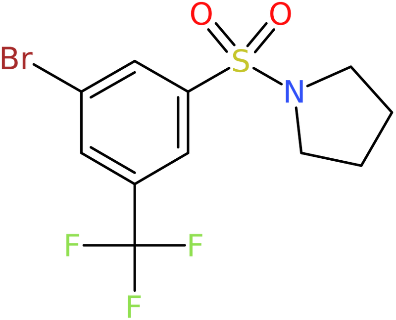 CAS: 951884-59-6 | 3-Bromo-5-(pyrrolidin-1-ylsulphonyl)benzotrifluoride, NX70671