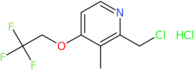 CAS: 127337-60-4 | 2-(Chloromethyl)-3-methyl-4-(2,2,2-trifluoroethoxy)pyridine hydrochloride, >97%, NX19917