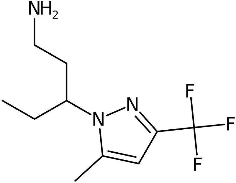 CAS: 1006340-62-0 | 3-[5-Methyl-3-(trifluoromethyl)-1H-pyrazol-1-yl]pentan-1-amine, NX10639