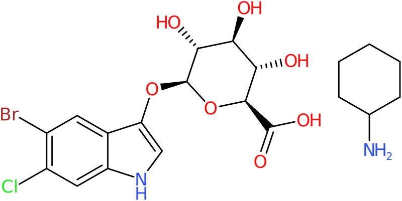 CAS: 144110-43-0 | 5-Bromo-6-chloro-3-indolyl-beta-D-glucuronide cyclohexyl ammonium salt (1:1), >98%, NX24450