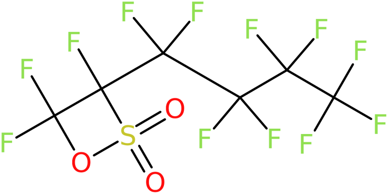 CAS: 85211-95-6 | 1-(Nonafluorobutyl)trifluoroethanesultone, >97%, NX64119