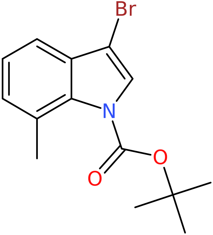 CAS: 914349-39-6 | 3-Bromo-7-methyl-1H-indole, N-BOC protected, >95%, NX68551