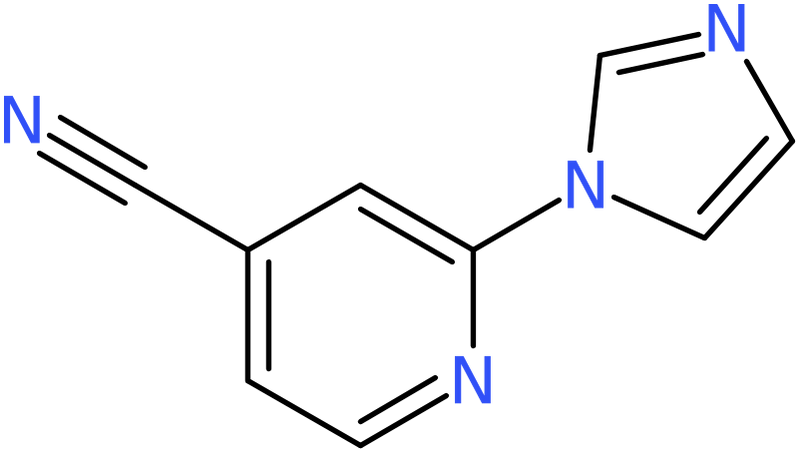 CAS: 158020-84-9 | 2-(1H-Imidazol-1-yl)pyridine-4-carbonitrile, NX26639