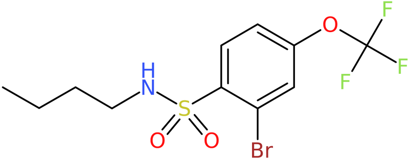 CAS: 957062-76-9 | 2-Bromo-N-butyl-4-(trifluoromethoxy)benzenesulphonamide, NX71103