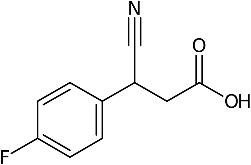 CAS: 1267271-26-0 | 3-Cyano-3-(4-fluoro-phenyl)-propionic acid, >96%, NX19814