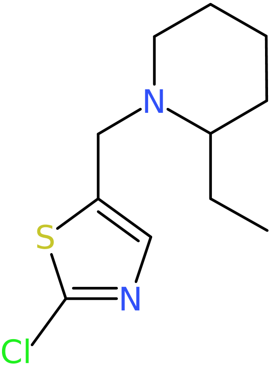 CAS: 885950-50-5 | 1-[(2-Chloro-1,3-thiazol-5-yl)methyl]-2-ethylpiperidine, NX66482