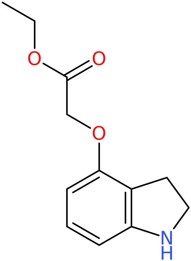 CAS: 947382-57-2 | Ethyl (2,3-dihydro-1H-indol-4-yloxy)acetate, NX70384