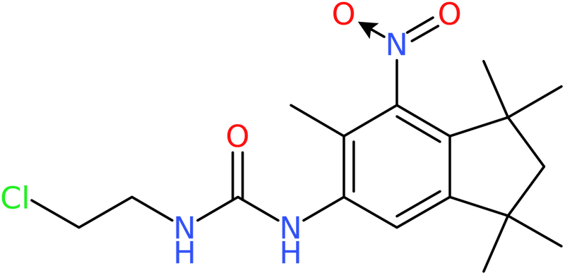 CAS: 1211016-69-1 | 1-(2-Chloroethyl)-3-(7-nitro-1,1,3,3,6-pentamethylindan-5-yl)urea, NX17396