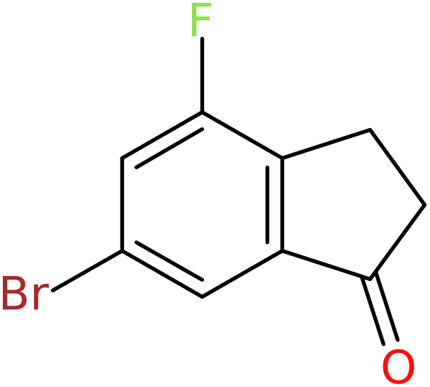 CAS: 881189-74-8 | 6-Bromo-4-fluoro-2,3-dihydro-1H-inden-1-one, >95%, NX66006