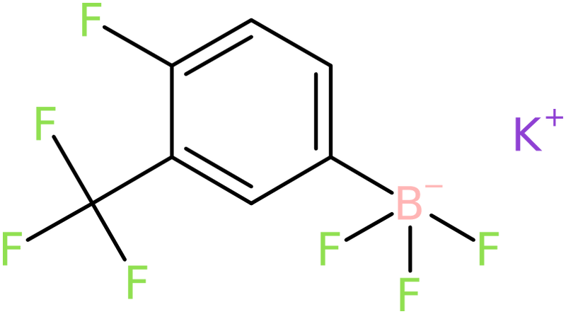 Potassium [4-fluoro-3-(trifluoromethyl)phenyl]trifluoroborate, >95%, NX74731