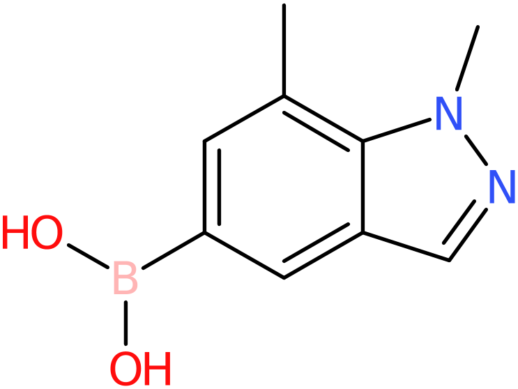 CAS: 1310383-75-5 | 1,7-Dimethyl-1H-indazole-5-boronic acid, >95%, NX20670