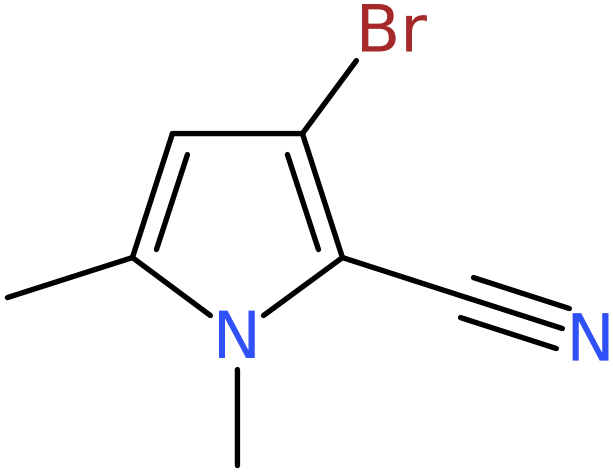 CAS: 942612-14-8 | 3-Bromo-1,5-dimethyl-1H-pyrrole-2-carbonitrile, >95%, NX70139