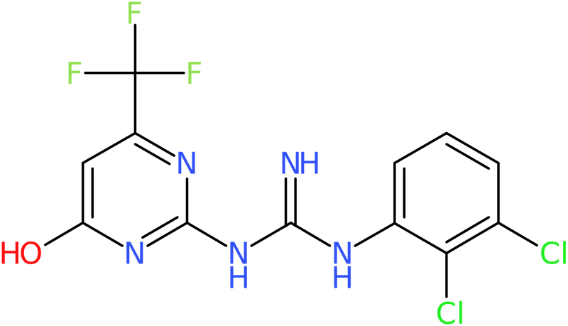 CAS: 618092-24-3 | 1-(2,3-Dichlorophenyl)-3-[4-hydroxy-6-(trifluoromethyl)pyrimidin-2-yl]guanidine, NX55296