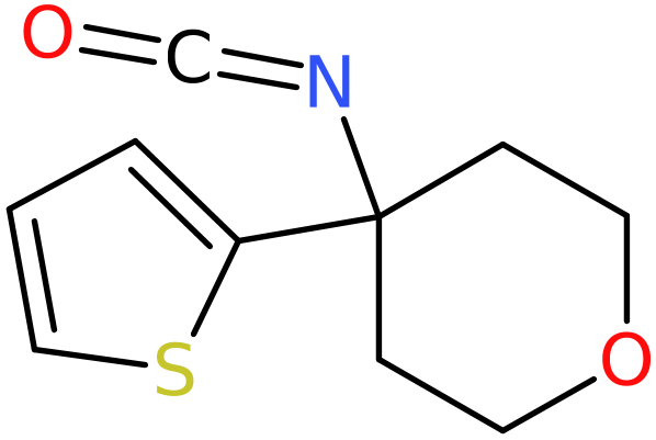 CAS: 926921-63-3 | 4-Isocyanato-4-(thien-2-yl)tetrahydro-2H-pyran, >95%, NX69211