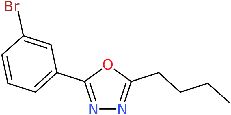 CAS: 957065-94-0 | 2-(3-Bromophenyl)-5-butyl-1,3,4-oxadiazole, NX71137