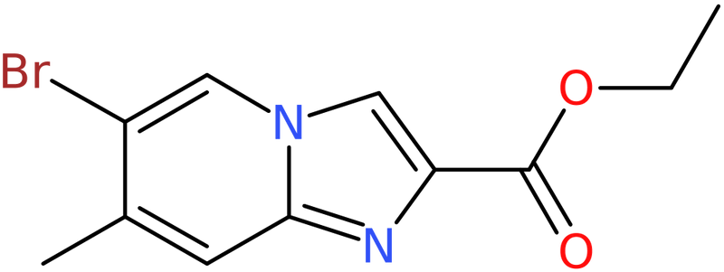 CAS: 907945-87-3 | Ethyl 6-bromo-7-methylimidazo[1,2-a]pyridine-2-carboxylate, >98%, NX68107