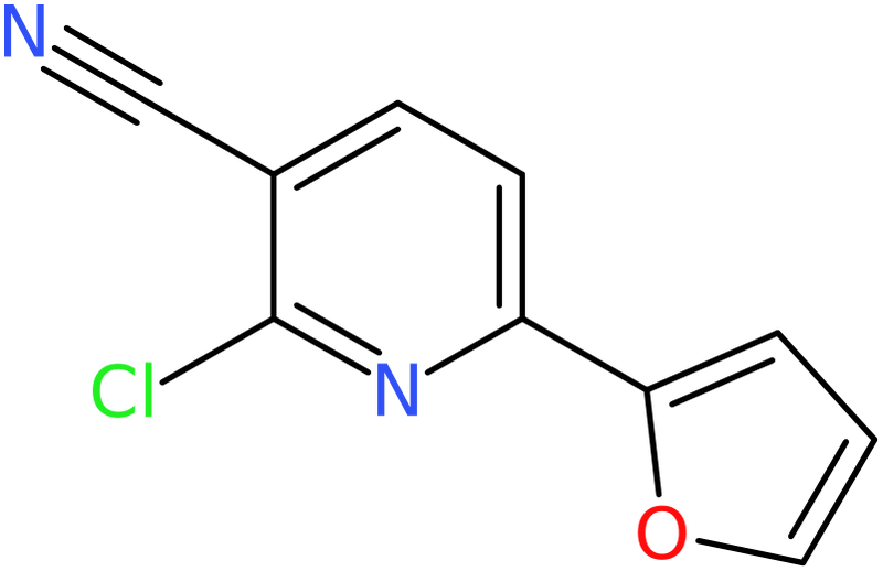 CAS: 946385-82-6 | 2-Chloro-6-(2-furyl)nicotinonitrile, NX70346