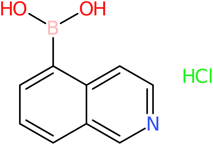 CAS: 1256345-46-6 | Isoquinoline-5-boronic acid hydrochloride, >97%, NX19084