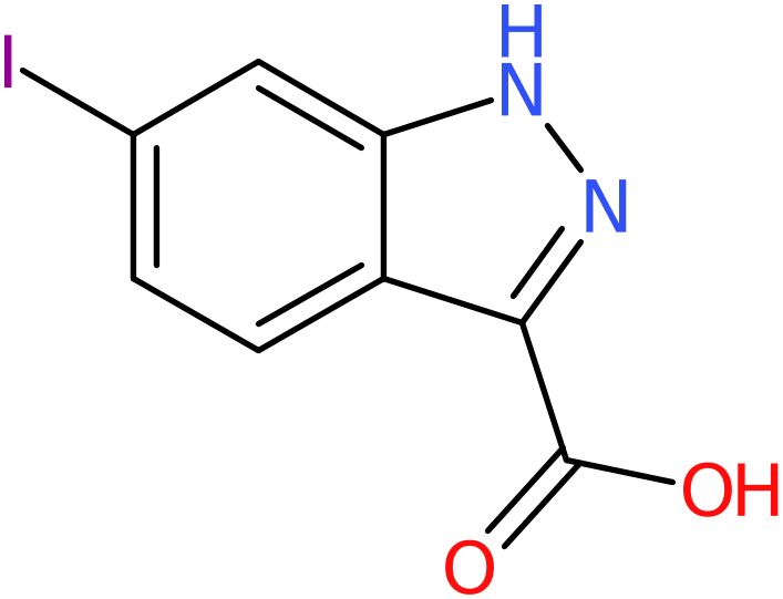 CAS: 885520-67-2 | 6-Iodo-1H-indazole-3-carboxylic acid, >97%, NX66376