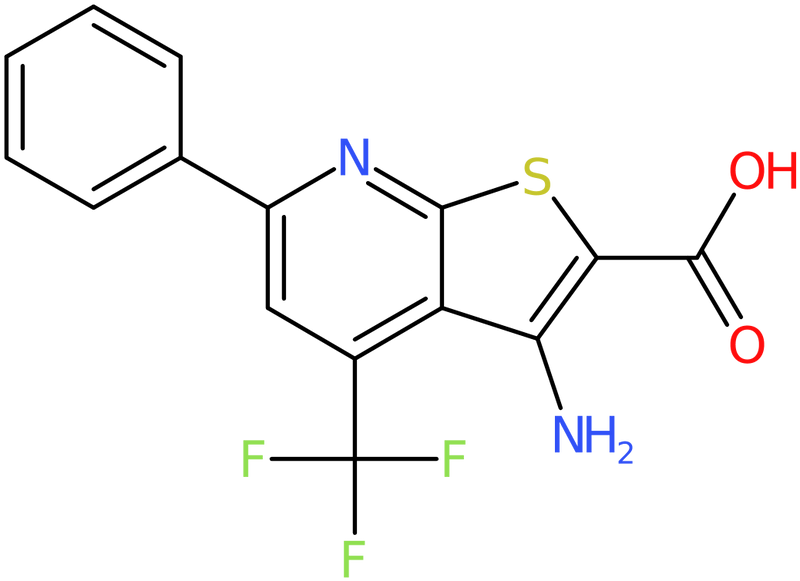 CAS: 104960-56-7 | 3-Amino-6-phenyl-4-(trifluoromethyl)thieno[2,3-b]pyridine-2-carboxylic acid, NX12435