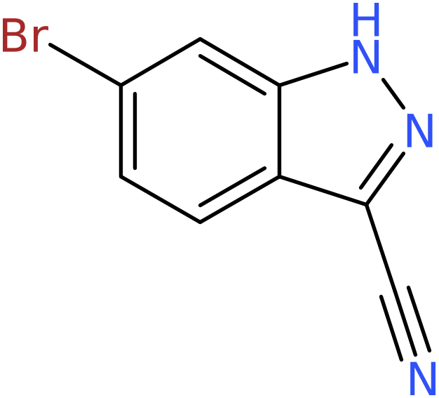 CAS: 885278-24-0 | 6-Bromo-1H-indazole-3-carbonitrile, >97%, NX66333