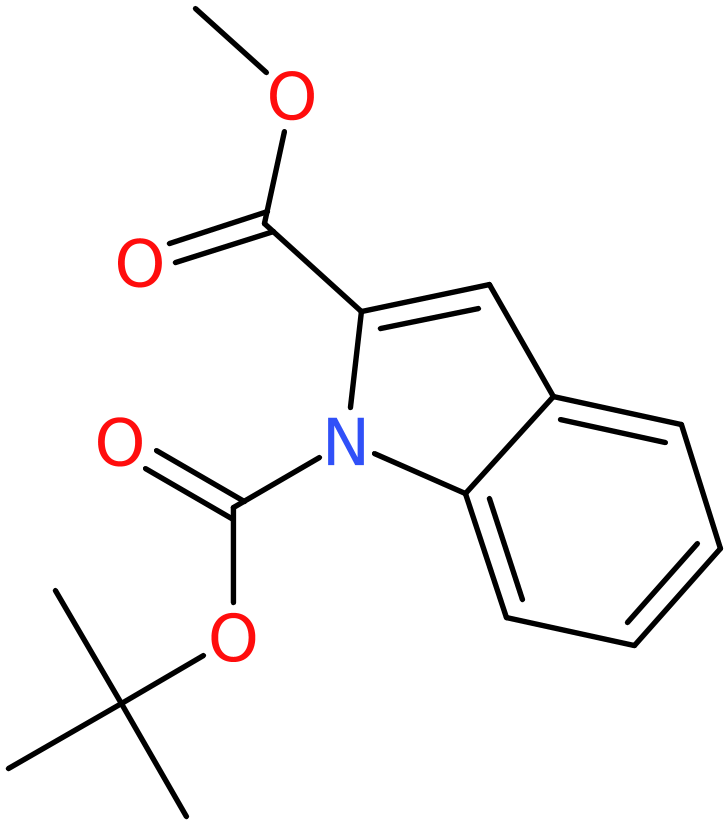 CAS: 163229-48-9 | Methyl 1H-indole-2-carboxylate, N-BOC protected, >97%, NX27512