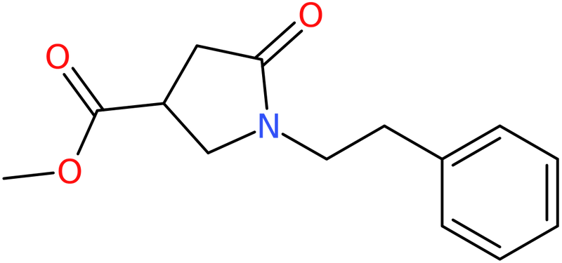 Methyl 1-(2-phenyl)ethylpyrrolidin-5-one-3-carboxylate, NX73967