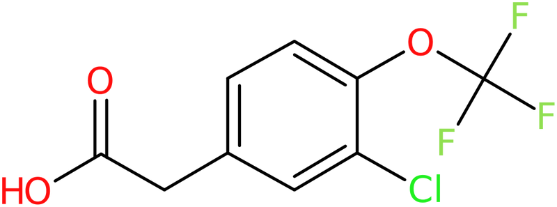 CAS: 1017779-77-9 | 3-Chloro-4-(trifluoromethoxy)phenylacetic acid, >97%, NX11233