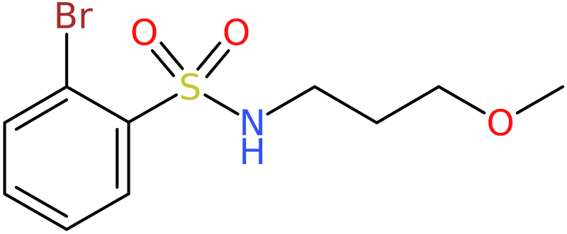 CAS: 848906-56-9 | 2-Bromo-N-(3-methoxypropyl)benzenesulphonamide, NX63625