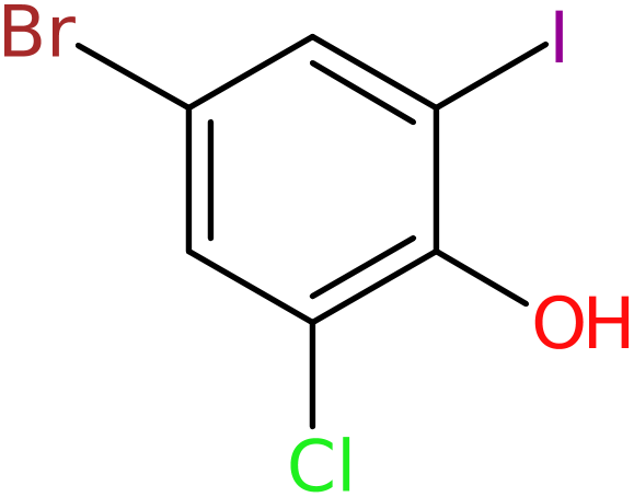 CAS: 858855-18-2 | 4-Bromo-2-chloro-6-iodophenol, >95%, NX64430