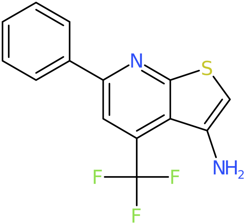 CAS: 104960-57-8 | 6-Phenyl-4-(trifluoromethyl)thieno[2,3-b]pyridin-3-amine, NX12436