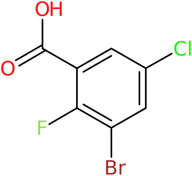 CAS: 1269232-93-0 | 3-Bromo-5-chloro-2-fluorobenzoic acid, >95%, NX19851