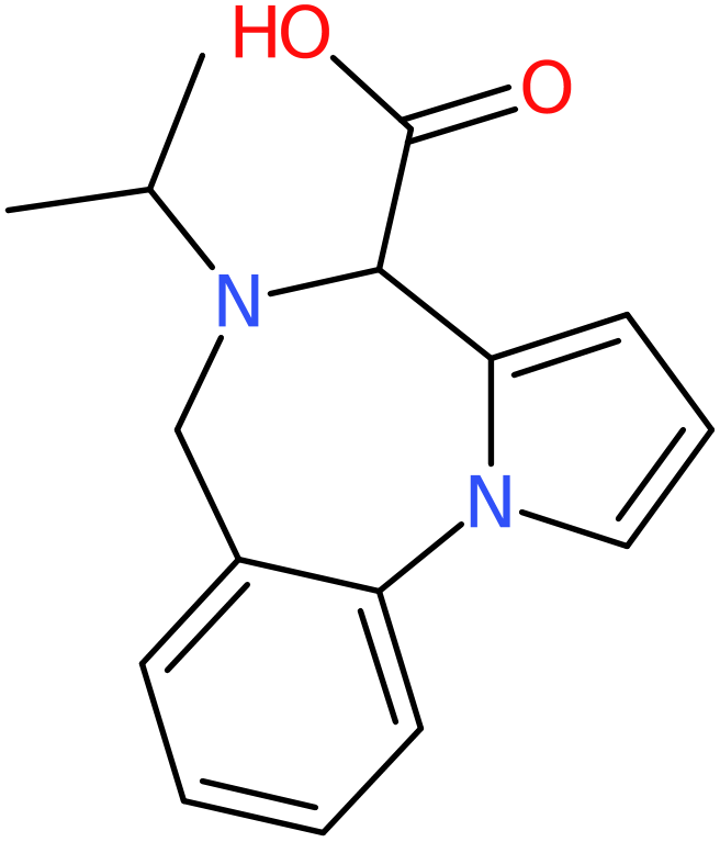 CAS: 849924-95-4 | 5,6-Dihydro-5-isopropyl-4H-pyrrolo[1,2-a][1,4]benzodiazepine-4-carboxylic acid, >95%, NX63753