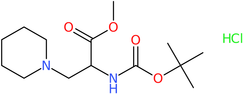 CAS: 1290967-89-3 | 2-tert-Butoxycarbonylamino-3-piperidin-1-yl-propionic acid methyl ester hydrochloride, NX20269