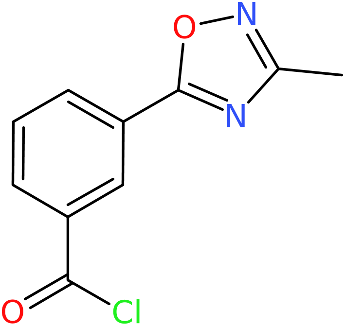 CAS: 915707-46-9 | 3-(3-Methyl-1,2,4-oxadiazol-5-yl)benzoyl chloride, >97%, NX68685