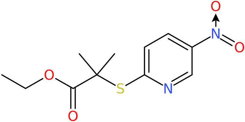 CAS: 952183-11-8 | Ethyl 2-methyl-2-[(5-nitro-2-pyridinyl)sulfanyl]propanoate, NX70762