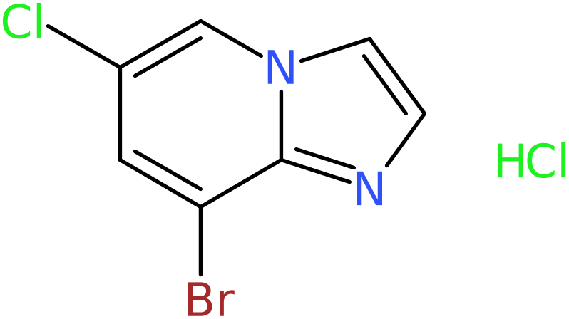 CAS: 957120-39-7 | 8-Bromo-6-chloroimidazo[1,2-a]pyridine hydrochloride, NX71158