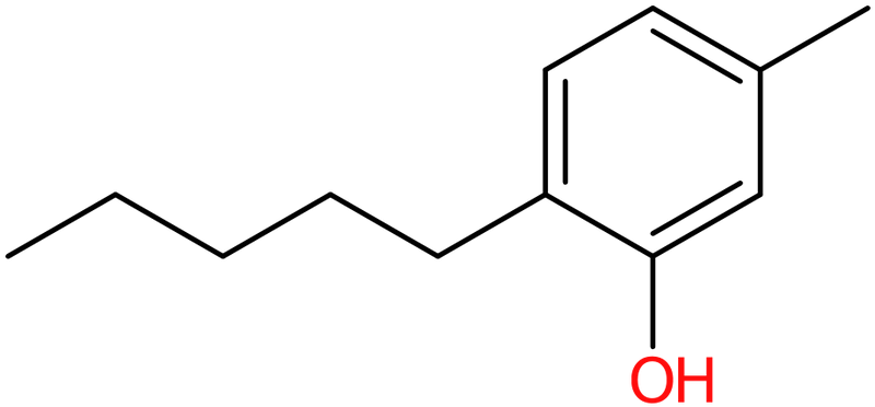 CAS: 1300-94-3 | 5-Methyl-2-(pent-1-yl)phenol, >97%, NX20395