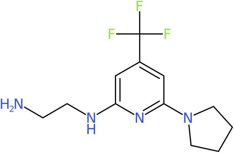 CAS: 1053657-86-5 | N-[6-(Pyrrolidin-1-yl)-4-(trifluoromethyl)pyridin-2-yl]ethane-1,2-diamine, NX12640