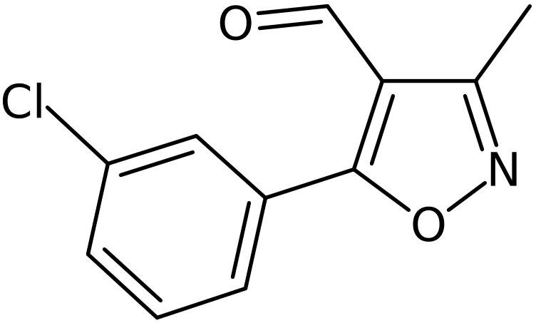 CAS: 1208081-72-4 | 5-(3-Chlorophenyl)-3-methylisoxazole-4-carboxaldehyde, >95%, NX17267