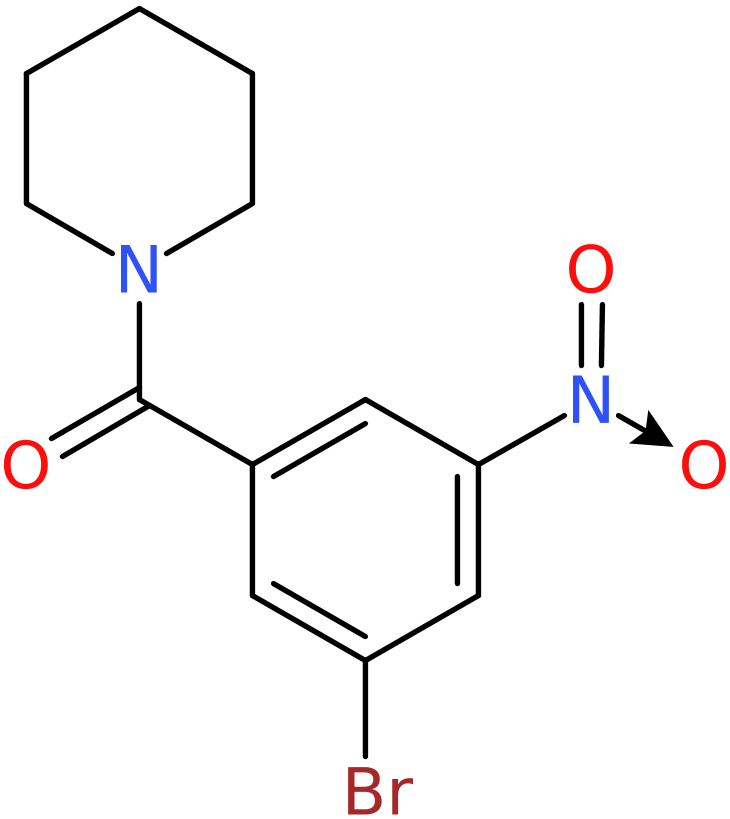 CAS: 941294-21-9 | 1-(3-Bromo-5-nitrobenzoyl)piperidine, >98%, NX70027