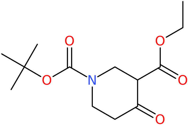 CAS: 98977-34-5 | Ethyl 4-oxopiperidine-3-carboxylate, N-BOC protected, >95%, NX71748