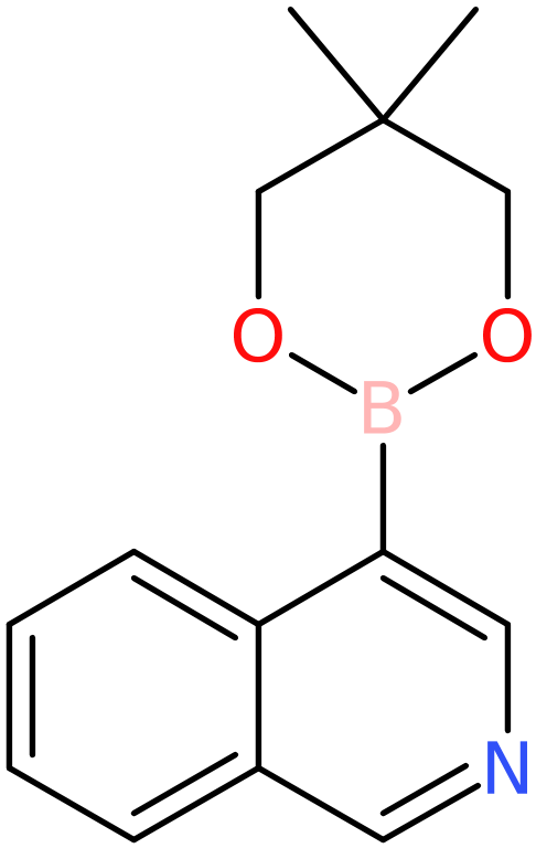 CAS: 844891-01-6 | Isoquinoline-4-boronic acid, 2,2-dimethylpropane-1,3-diol cyclic ester, NX63425