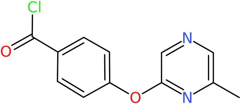 CAS: 921938-96-7 | 4-[(6-Methylpyrazin-2-yl)oxy]benzoyl chloride, >97%, NX69028