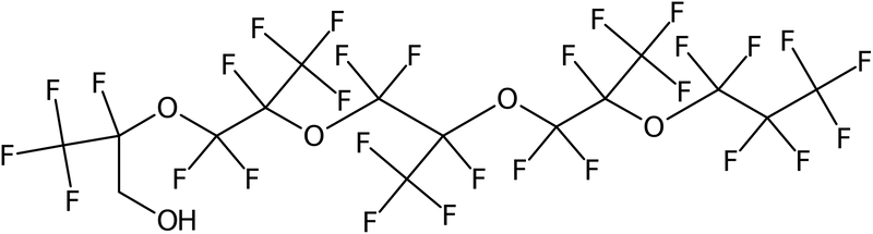 CAS: 141977-66-4 | 1H,1H-Nonacosafluoro(2,5,8,11-tetramethyl-3,6,9,12-tetraoxapentadecan-1-ol), >97%, NX23738