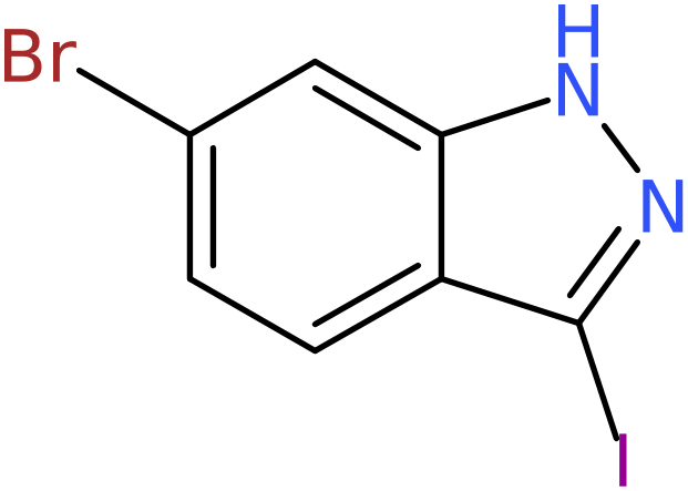 CAS: 885521-88-0 | 6-Bromo-3-iodo-1H-indazole, NX66388