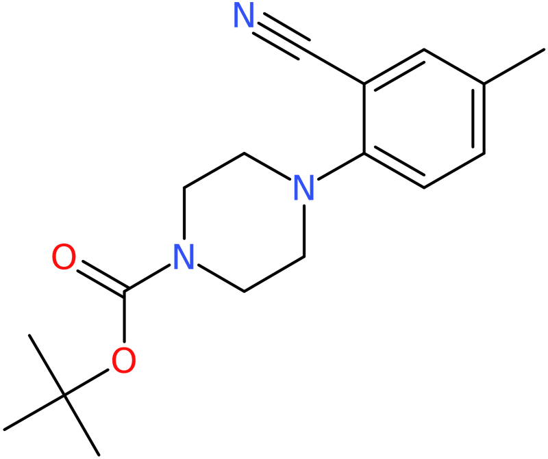 CAS: 1027911-78-9 | tert-Butyl 4-(2-cyano-4-methylphenyl)piperazine-1-carboxylate, >96%, NX11685